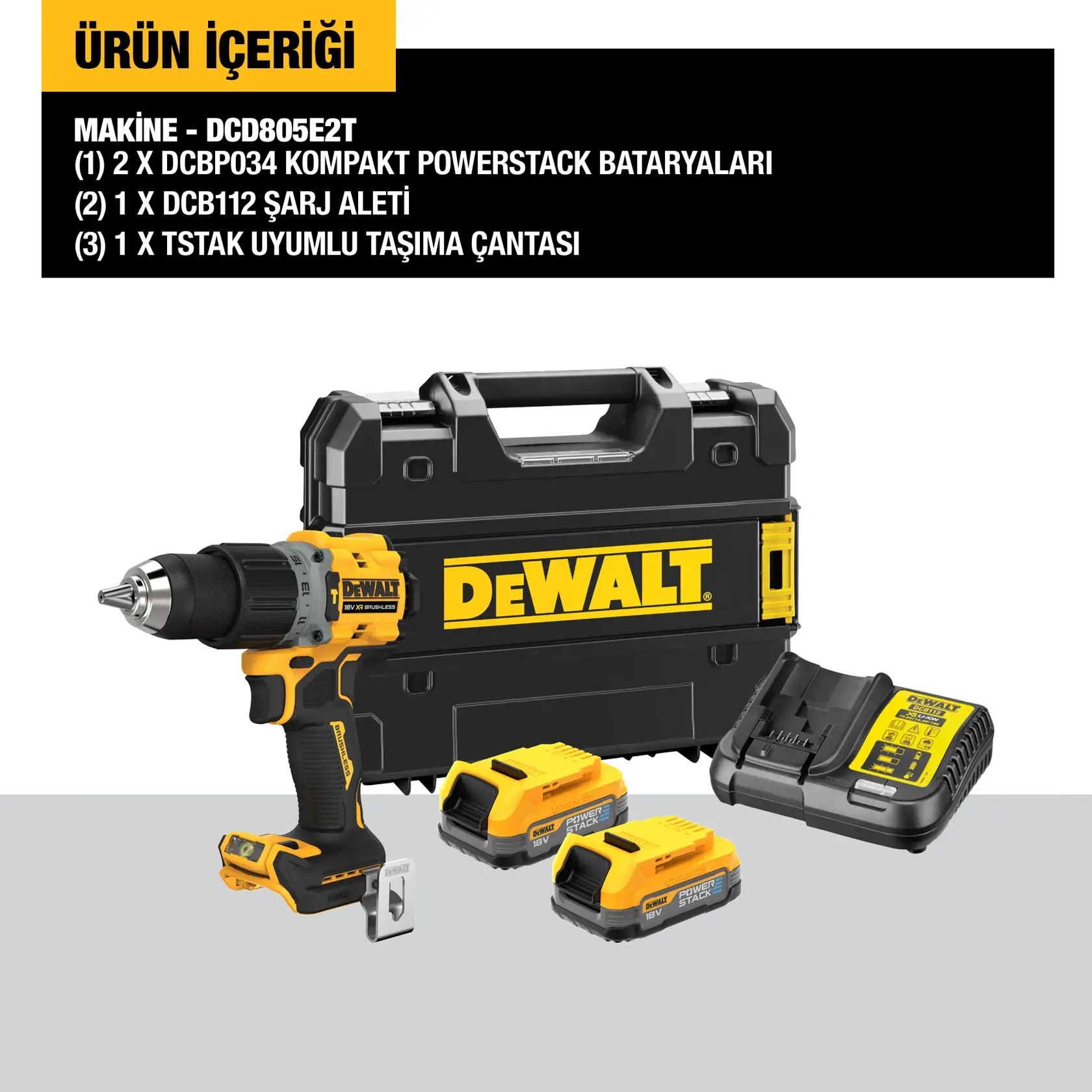 18V 2.0Ah Li-Ion Çift Akülü Kömürsüz Pro