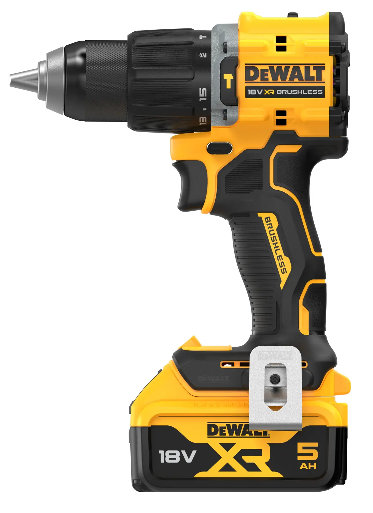 18V XR® kömürsüz kompakt darbeli matkap - 2 x 5Ah