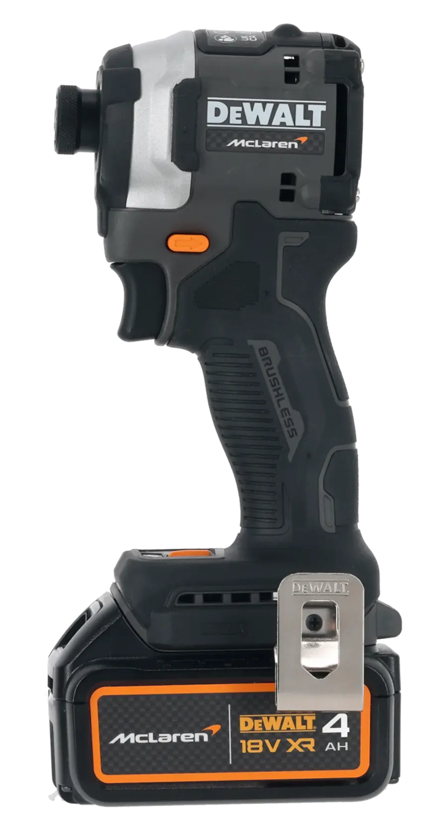 DEWALT x McLaren F1 Takımı 18V XR Fırçasız Darbeli Vidalama - 2 x 4Ah Akü ile
