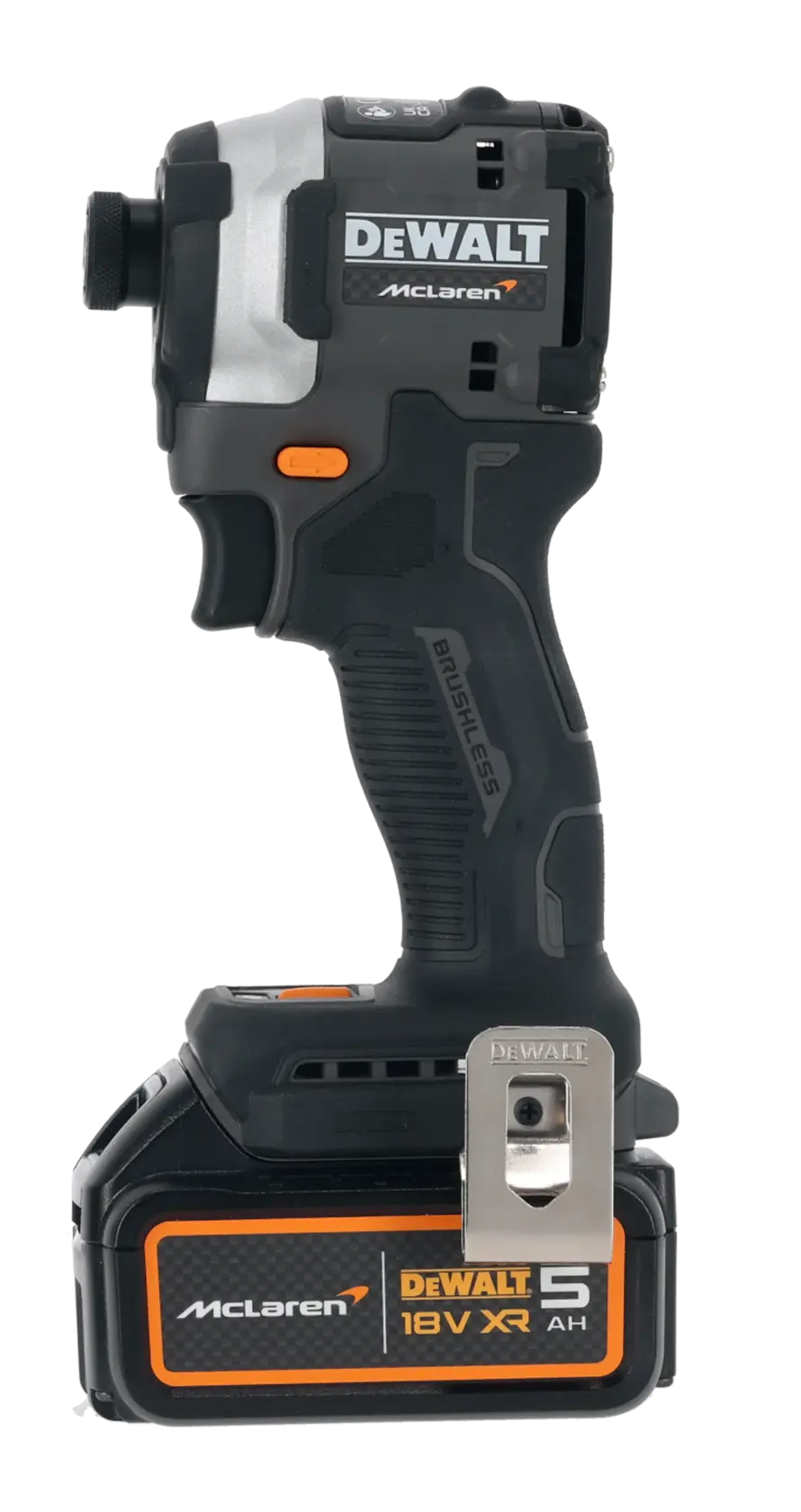 DEWALT x McLaren F1 Takımı 18V XR Fırçasız Darbeli Vidalama - 2 x 5Ah Akü ile