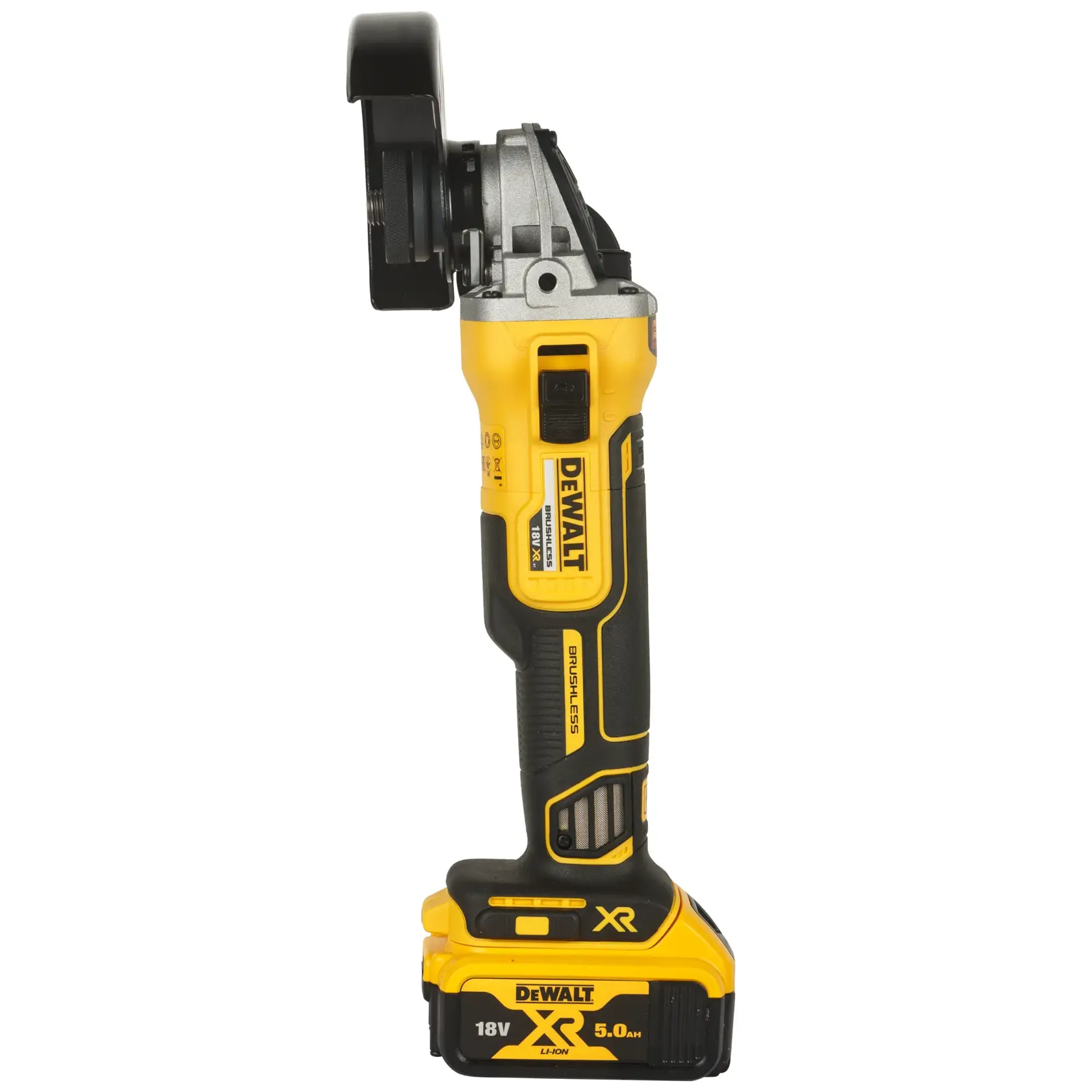 18V XR® kömürsüz 125mm avuç taşlama - 2 x 5Ah