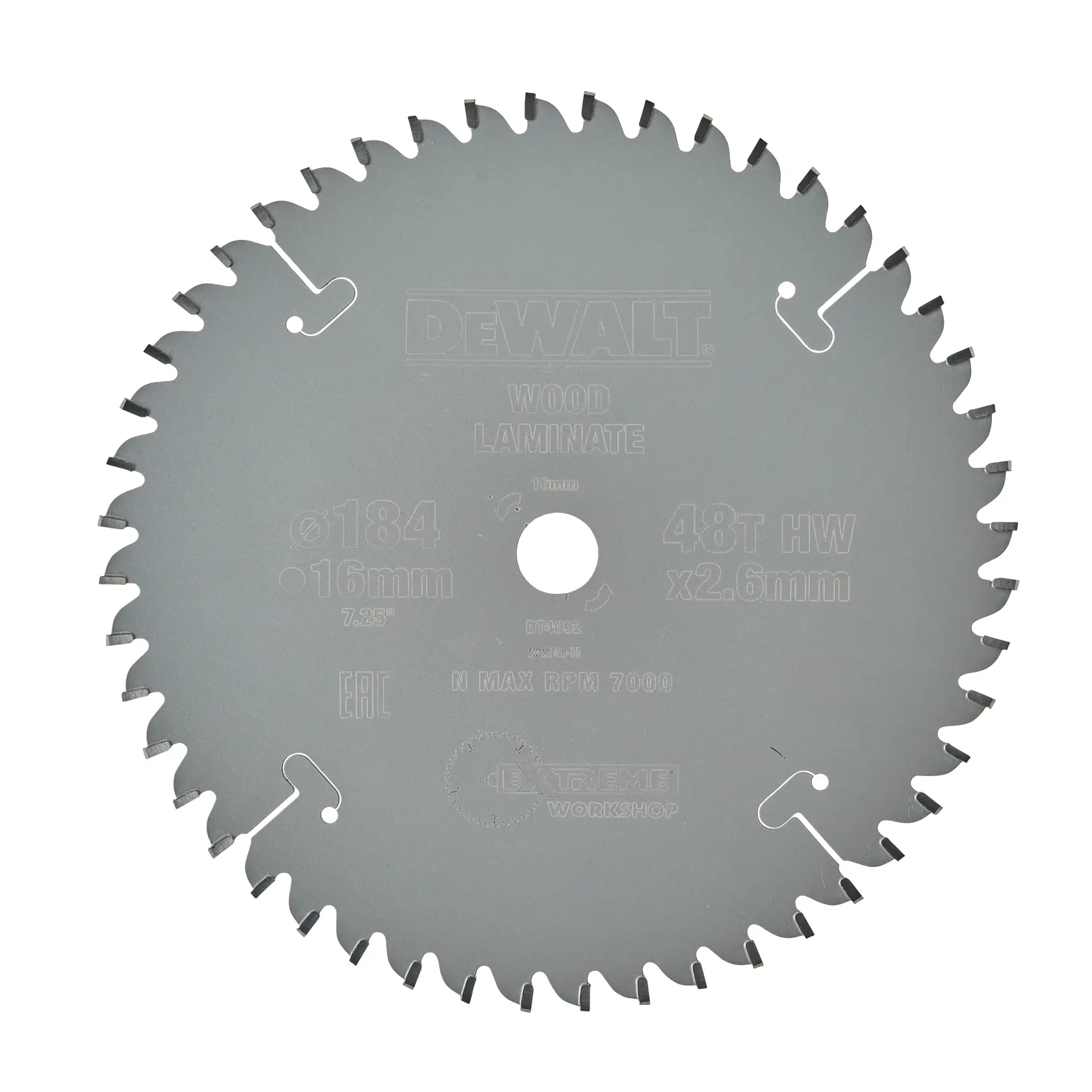 Extreme atölye tipi 184mm x 16mm 48 diş daire testere bıçağı