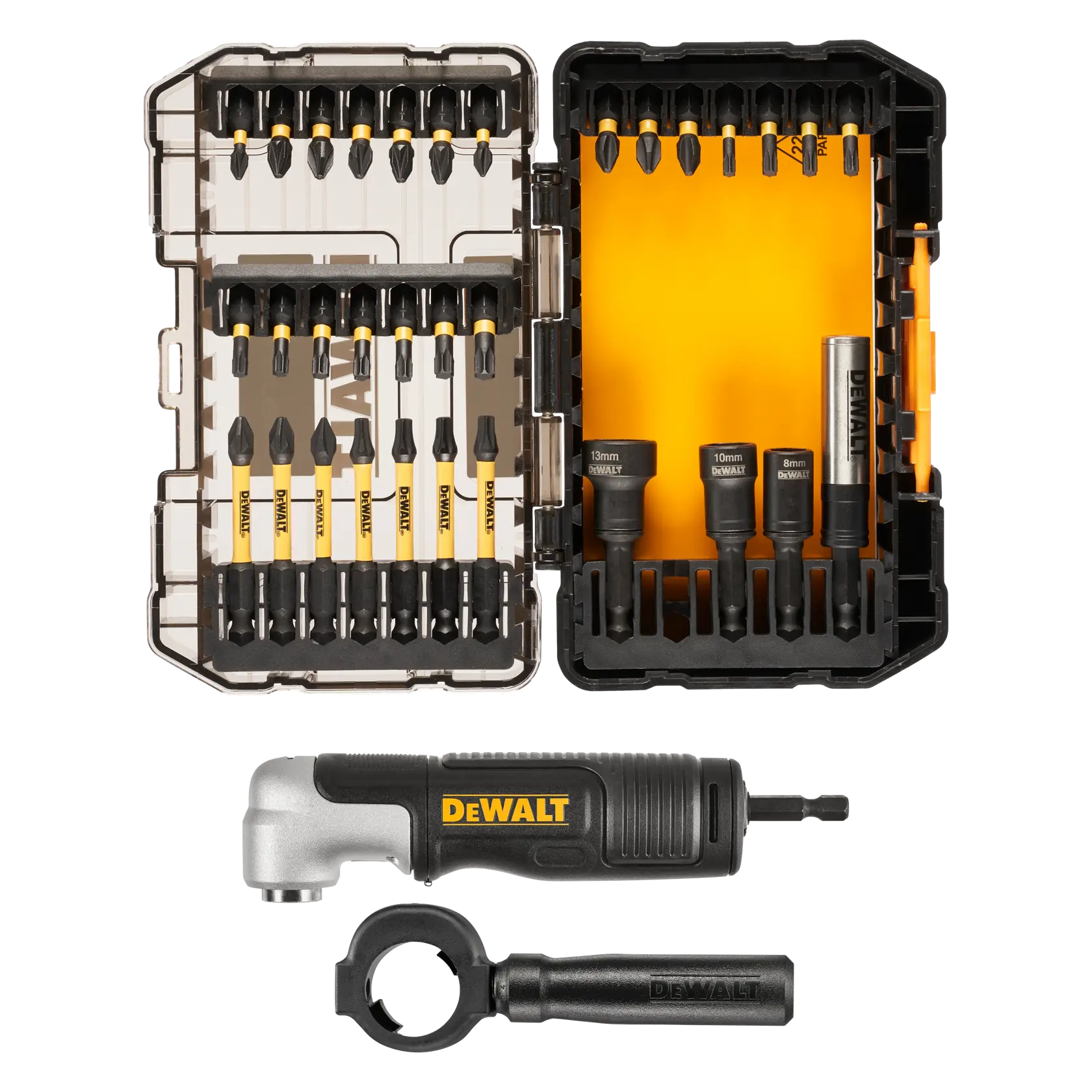 DEWALT® 33 Parça McLaren Darbeli Vidalama Seti ve Modüler Dik Açı Aparatı